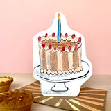 'Chocolate Dream Cake' Greetings Card - Winter's Moon 