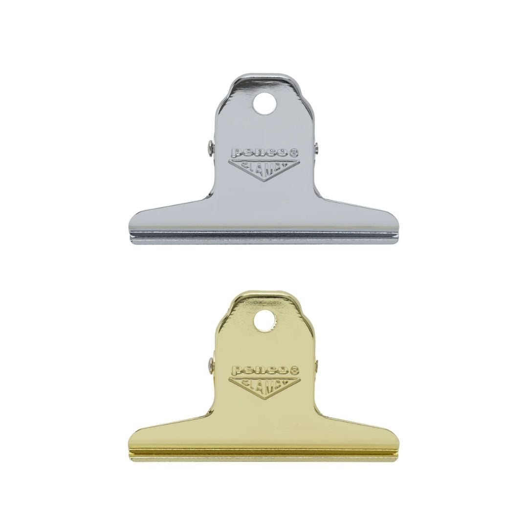penco small clampy clip in silver and gold - winter's moon