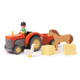 Wooden Farmyard Tractor Toy - Winter's Moon 