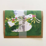 esther kent - christmas goose pop-out mantelpiece card - winter's moon