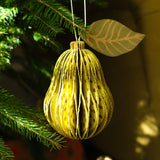 Pear Honeycomb Ornament
