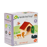 Wooden Dog & Kennel Toy Play Set
