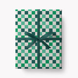 Green Checkered Wrapping Paper
