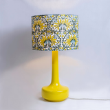 Yellow Table Lamp & 'Jasmine' Shade - Winter's Moon 