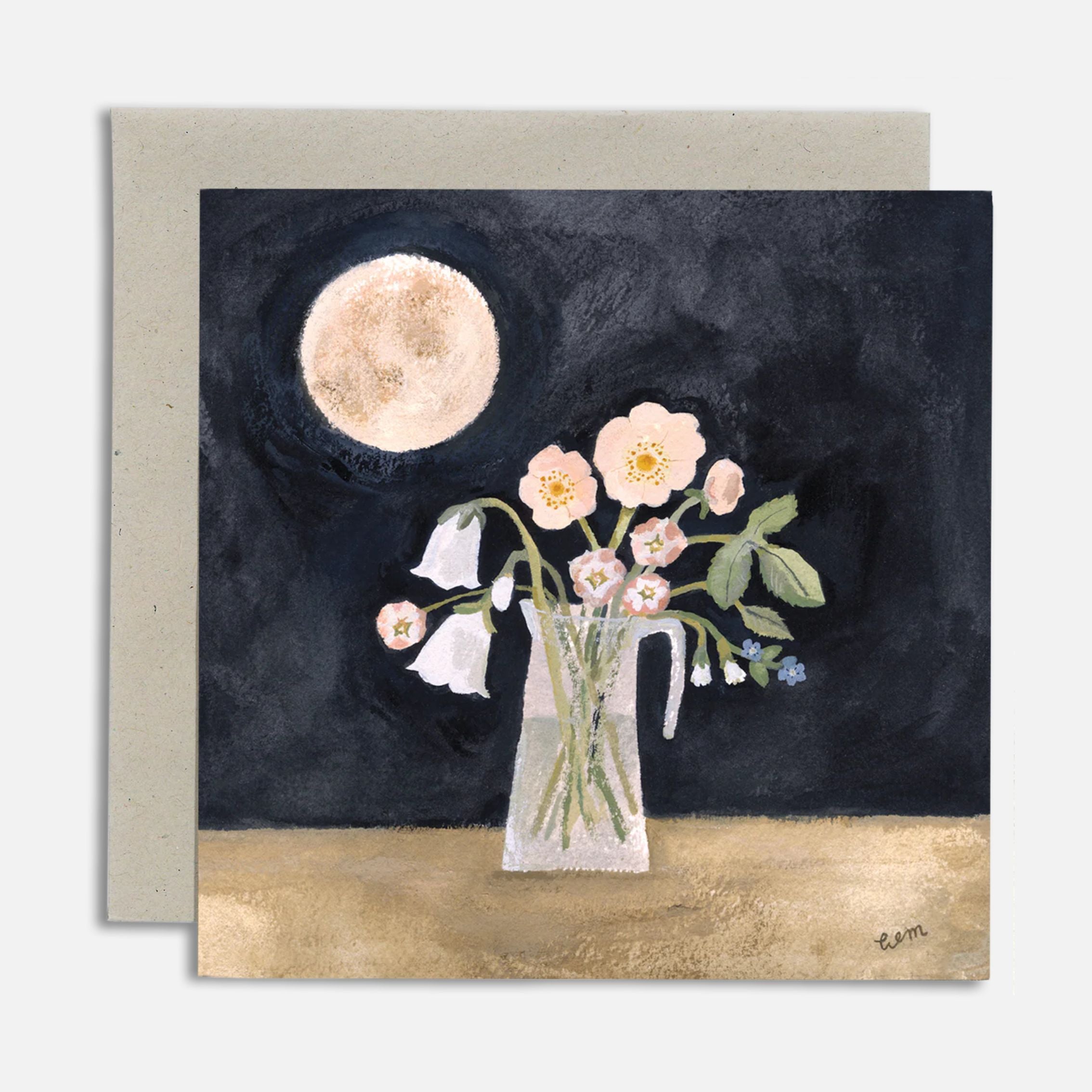 gemma koomen - midsummer moon card - winter's moon