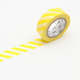 MT Washi Tape - Stripe Lemon