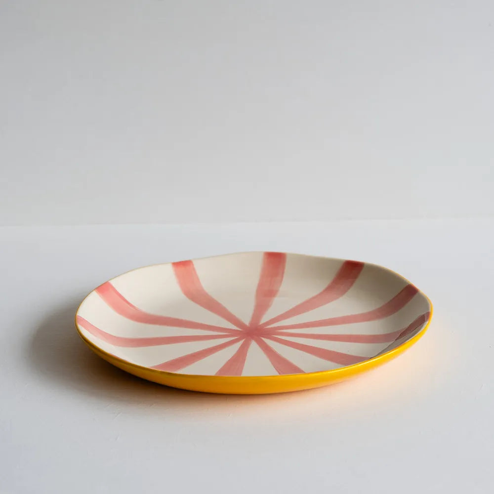 Striped Supper Plates