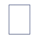 poster & frame - blue wooden frame portrait outline - winter's moon