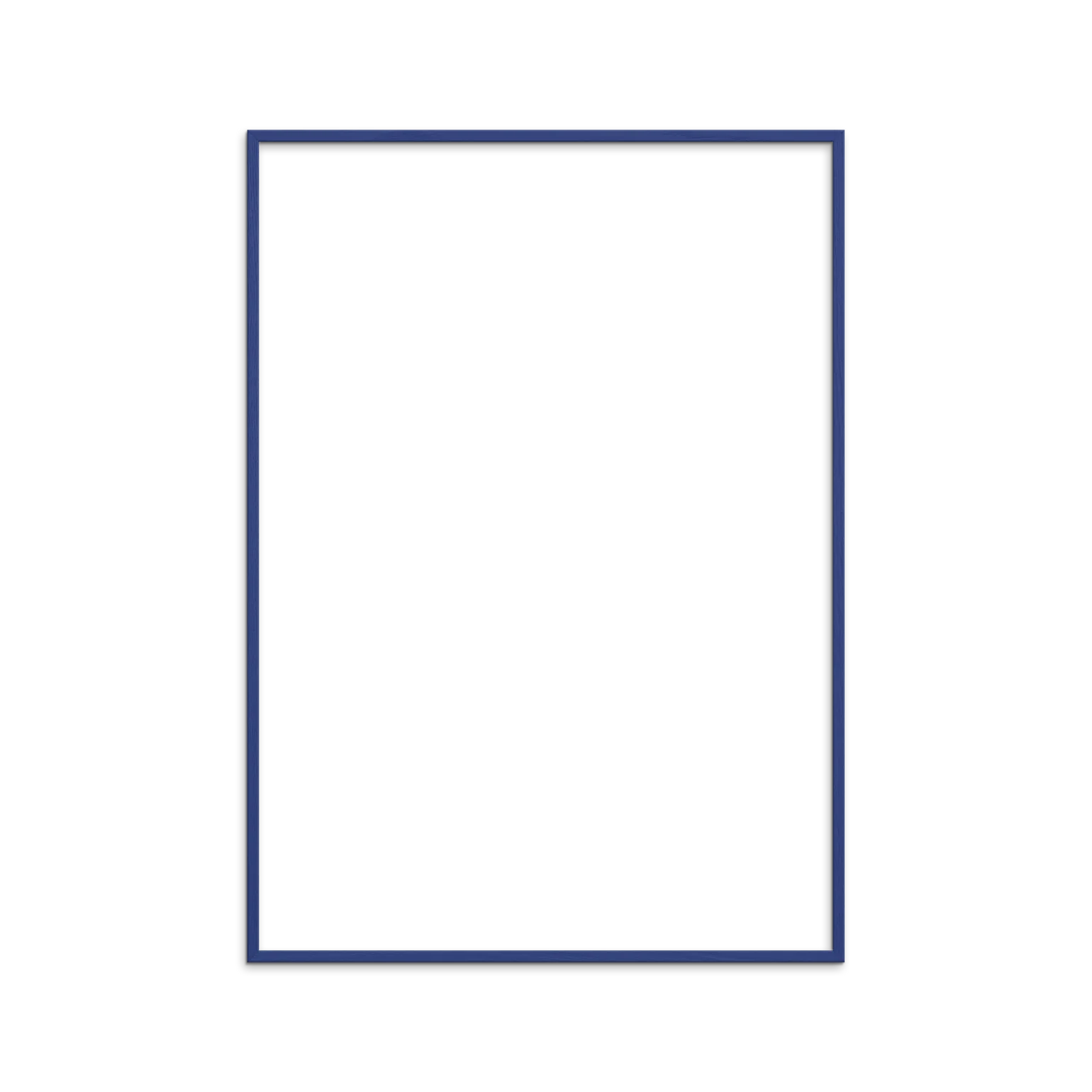 poster & frame - blue wooden frame portrait outline - winter's moon