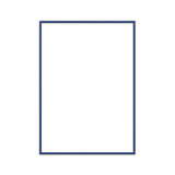 poster & frame - blue wooden frame portrait outline - winter's moon