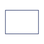 poster & frame - blue wooden frame landscape outline - winter's moon