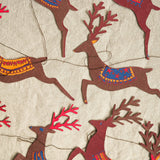 Hand-Printed Reindeer Paper Garland - Winter's Moon 