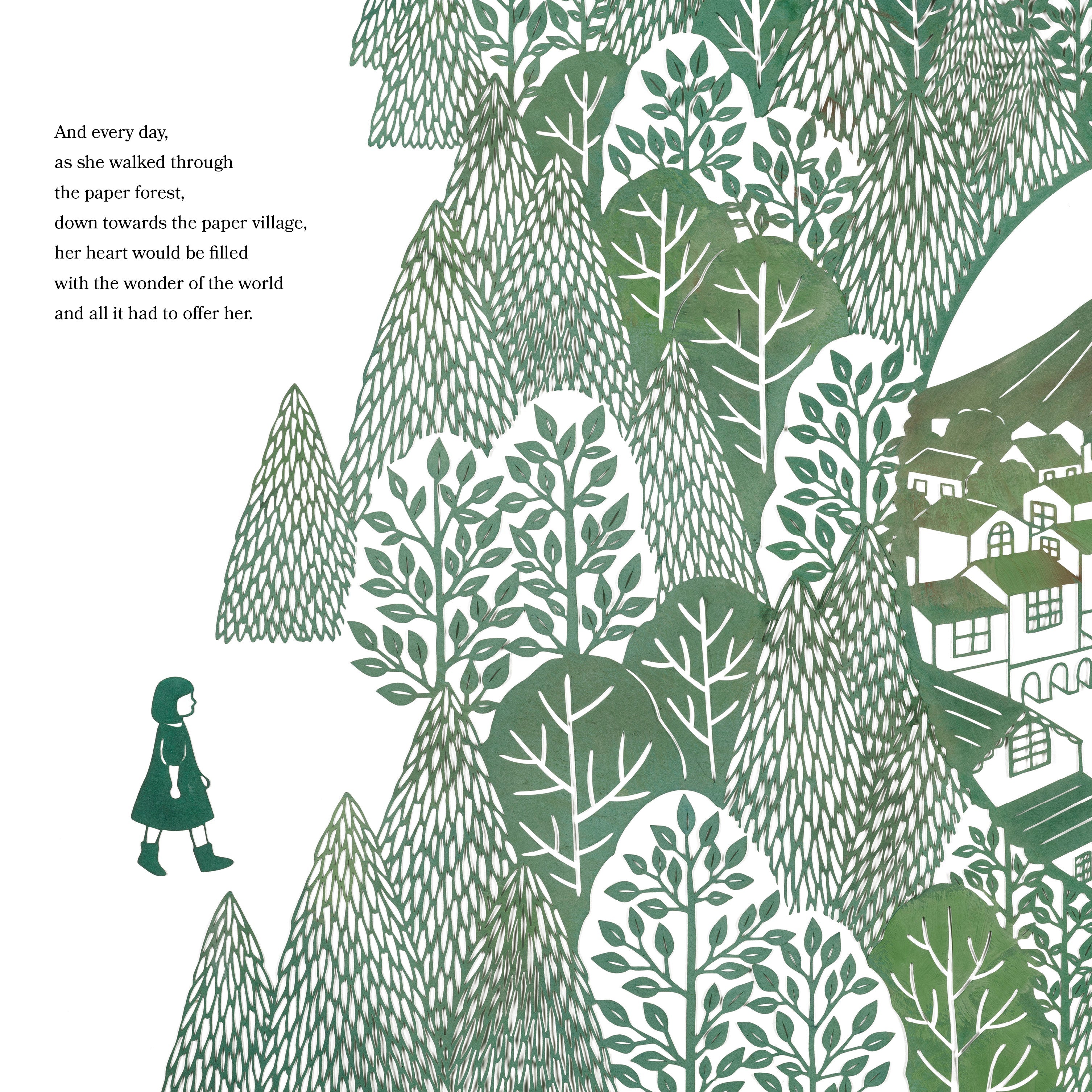 gardners - the paper girl book spread - winter's moon