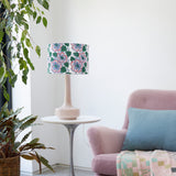 Blush Pink Table Lamp & 'Wild Rose' Shade - Winter's Moon 