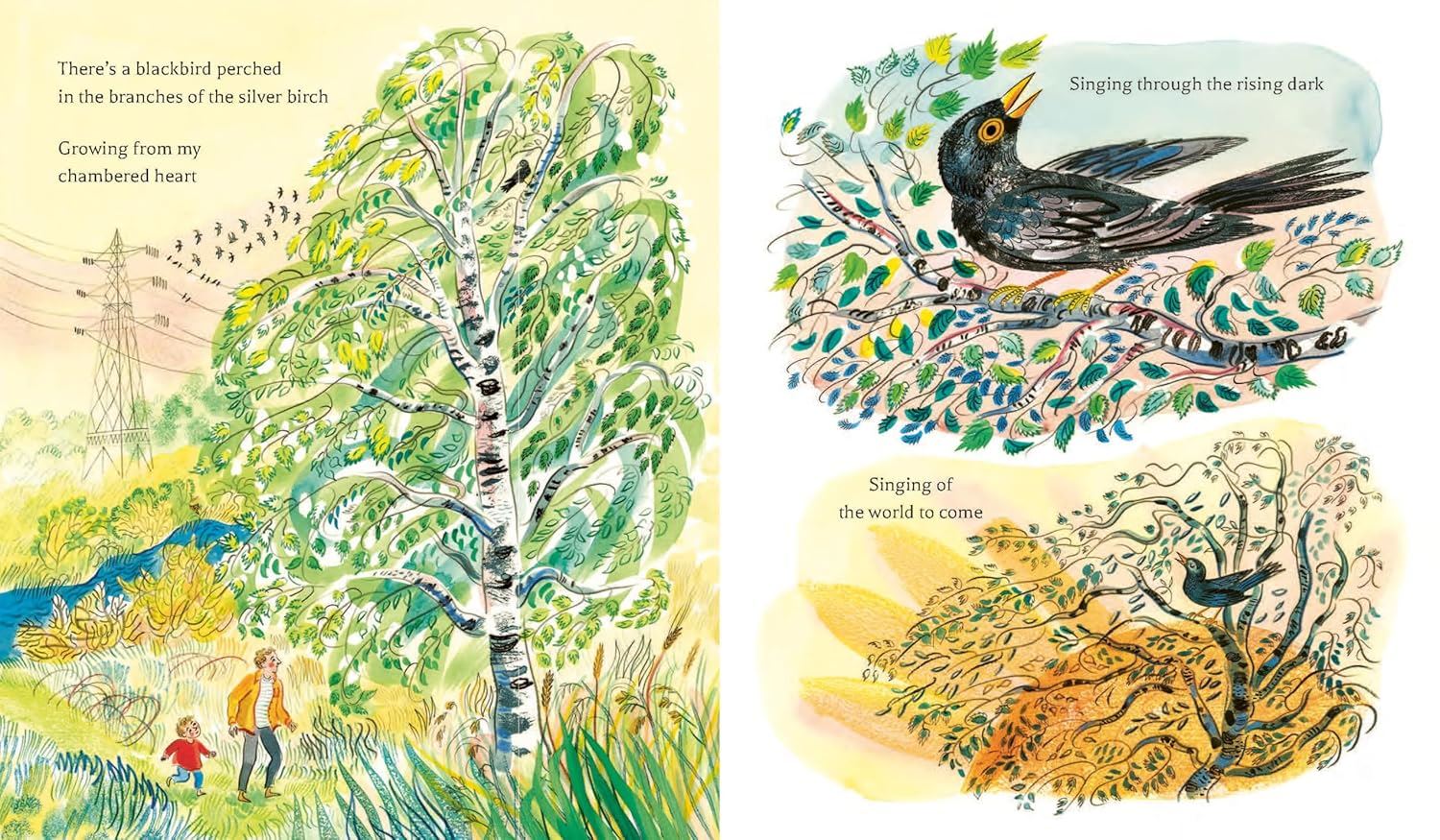bookspeed - a world to come kids book spread 3 - winter's moon