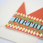 'Birthday King' Party Hat Greetings Card - Winter's Moon 